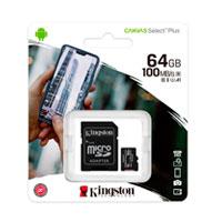 Memoria Flash Micro Sd KINGSTON Sdxc Canvas Select Plus 64GB 100R Uhs-I U1 V10 C/Adaptador SDCS2/64GB