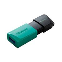 Memoria Flash USB KINGSTON Data Traveler Exodia M 256GB Gen 1 3.2 Gen 1 C/Tapa Mvil Negro Verde Ocean DTXM/256GB