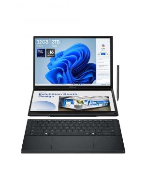 Laptop ASUS Zenbook UX8406CA, CORE U9 285H, 32GB, 1TB Ssd, 14.0 Pulgadas 3K, Win 11 Pro, Color Inkewell Gray, Grado Militar, Touch Screen, 1 Año De Garantía.