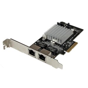 Tarjeta Pci Express Adaptador De Red Pci Express Pci-E Gigabit Ethernet Con 2 Puertos RJ45 De 1GBPS Y Chipset INTEL I350 - Startech.com Mod. ST2000SPEXI