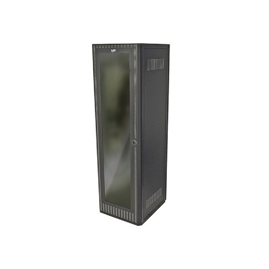 Gabinete North System Montaje En Piso Optimo 40 U.r. S/E Sin Equipo Negro Texturizado/ No Incluye Flete