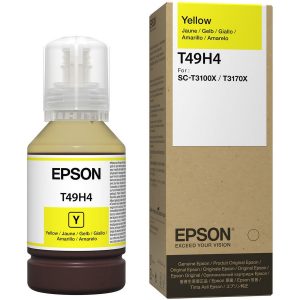 Cartucho EPSON Modelo T49H Amarillo, Para Plotter T3170X 140 Ml