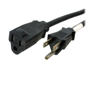 Cable De 6M De Extension De Alimentacion - Nema 5-15R A Nema 5-15P - 13A 125V, 16AWG - Cable De Extension De Corriente Para Computadoras - Cable De Respuesto De Corriente - Ul