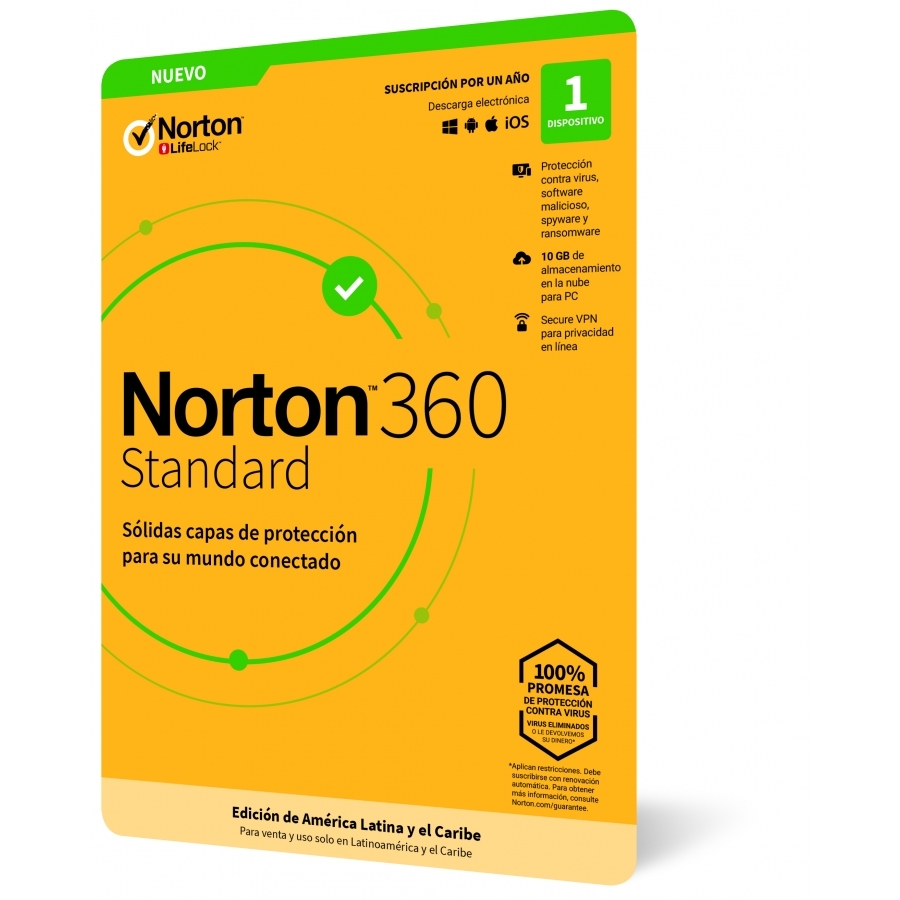 Norton 360 Standard / Internet Security 1 Dispositivo 1 Año (Caja) - Imagen de 2