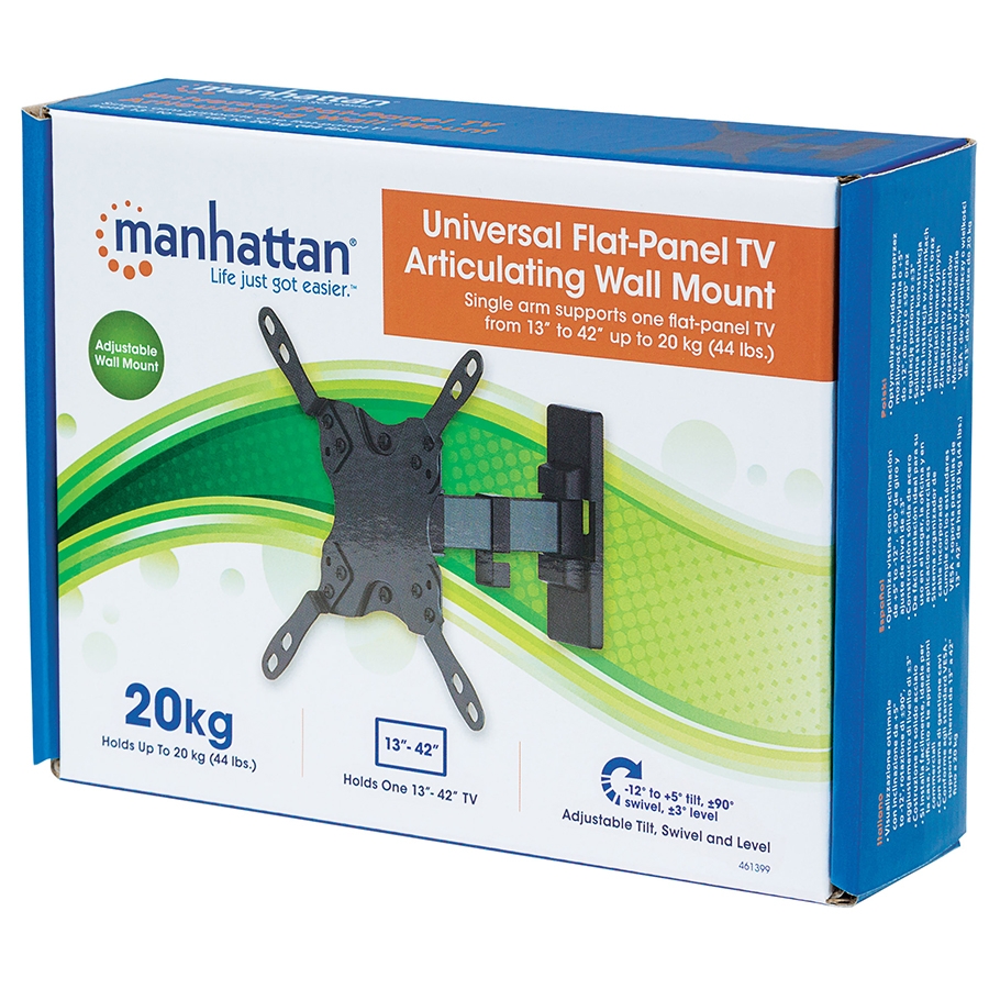 Soporte Tv,Manhattan,461399, P/Pared 20KG, 13 A 42 Articulado - Imagen de 2