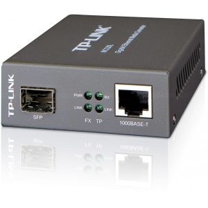 Convertidor De Medios TP-LINK MC220L RJ45 1000MBPS A Sfp Gigabit 0.55KM Multimodo Y 10 Km Monomodo