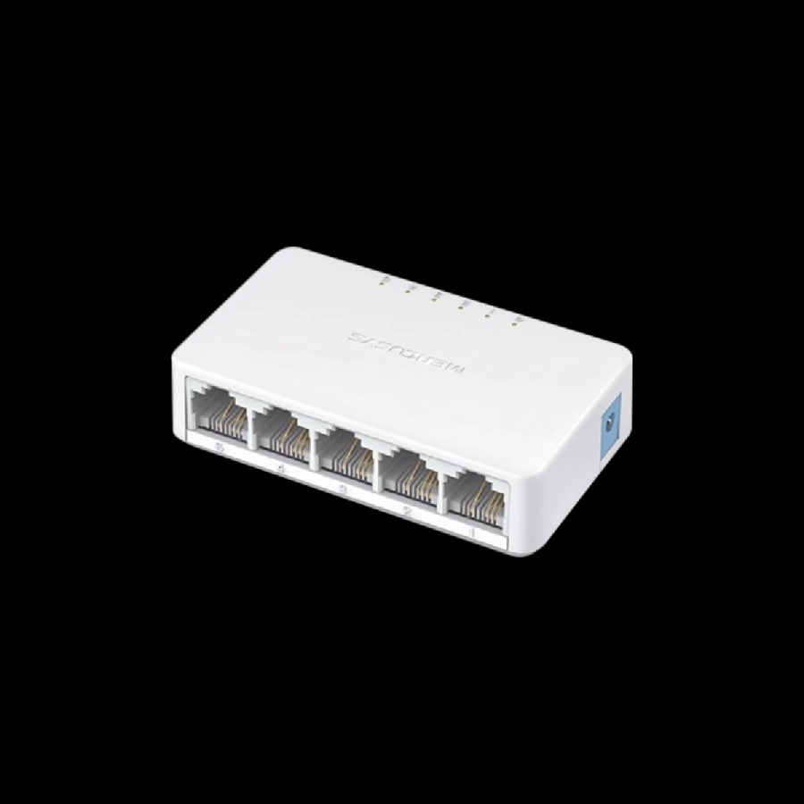 Switch | Mercusys | MS105 | 5 Puertos RJ45 10/100 Mbps | No Administrable | Para Escritorio - Imagen de 3