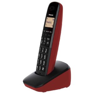 Telefono Panasonic KX-TGB310MER Inalambrico Pantalla Lcd Color Ambar 50 Numeros En Directorio Bloque De Llamadas No Deseadas Volumen De Receptor Localizador De Auricular (Rojo)