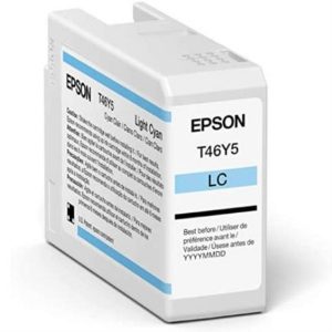 Cartucho EPSON Modelo T46Y Cyan Light, Para Plotter P900 50 Ml
