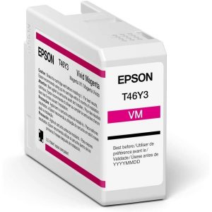 Cartucho EPSON Modelo T46Y Magenta, Para Plotter P900 50 Ml
