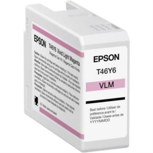 Cartucho EPSON Modelo T46Y Magenta Light, Para Plotter P900 50 Ml