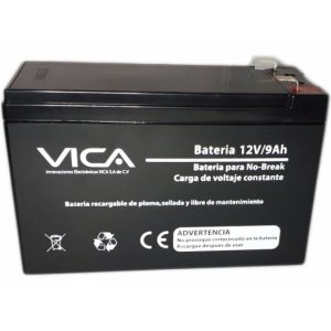 Bateria De Reemplazo Vica 12V 9AH, Generica Compatible Con El 80% De No Breaks De Otras Marcas, 1 Año De Garantia