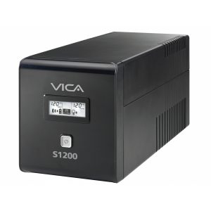 No Break UPS Vica S1200 1200VA/600W 10 Tomas NEMA5-15R (5/5) RJ11/45 Pantalla Lcd 3 Años De Garantia