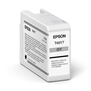 Cartucho EPSON Modelo T46Y Gris, Para Plotter P900 50 Ml