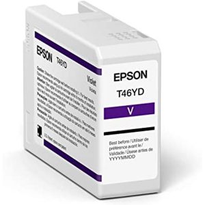 Cartucho EPSON Modelo T46Y Violeta, Para Plotter P900 50 Ml