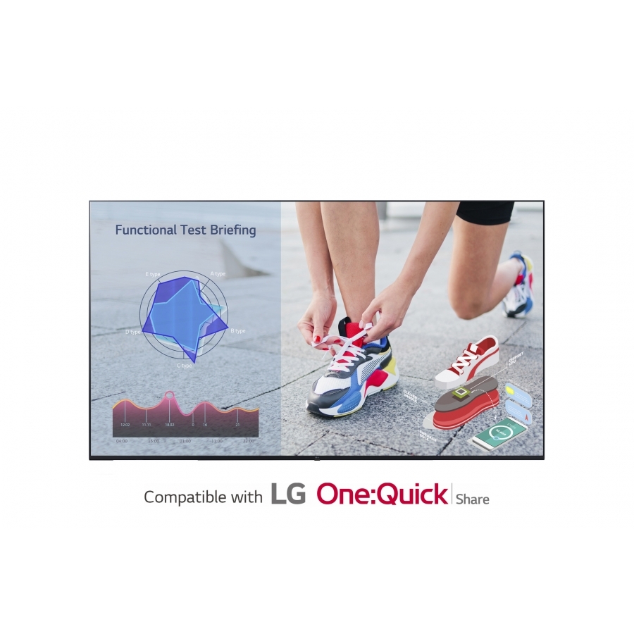 Monitor Señalizacion Digital LG Con Panel IPS Uhd De 86 Pulgadas, 350 Nits De Brillo Para Uso 16/7 Con Plataforma De Señalizacin Webos 4.0, Con Altavoz Integrado Conectividad 3 Hdmi, 1 USB