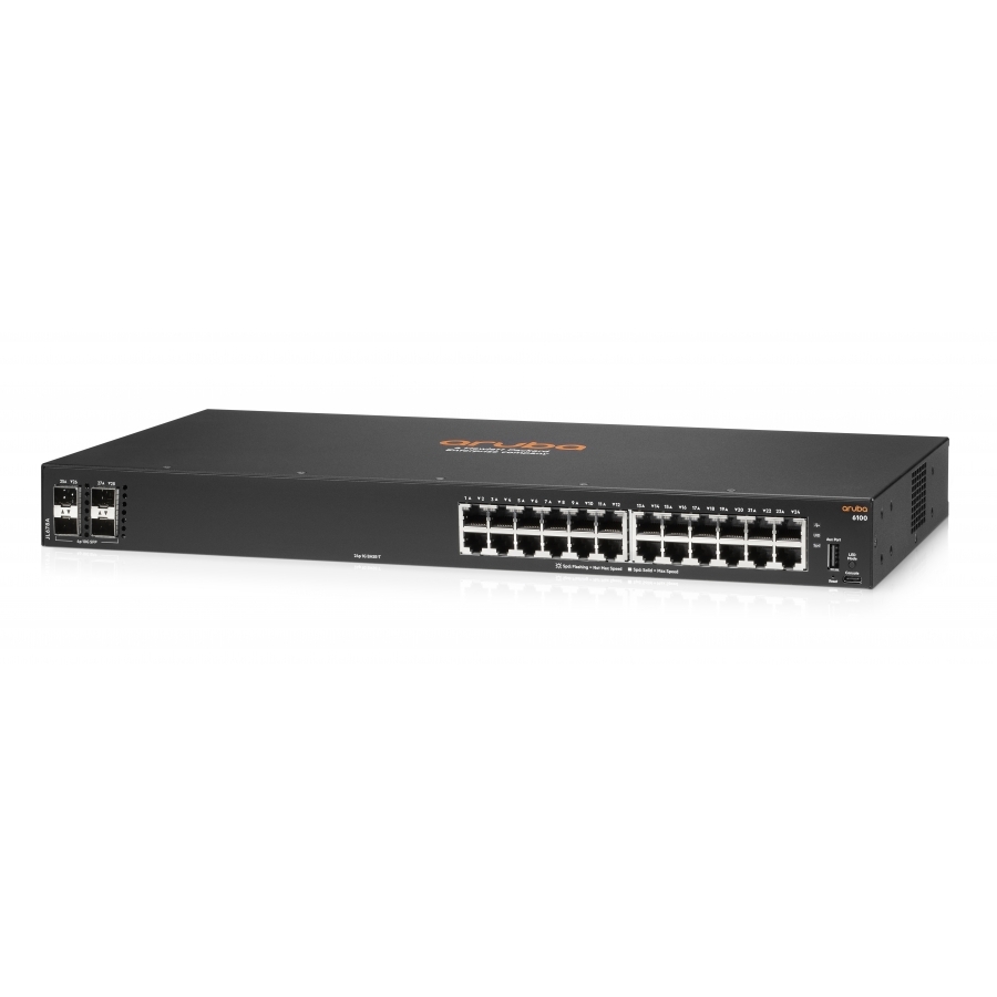 Switch HPE Aruba 6100 24G 4SFP Administrable Capa 2