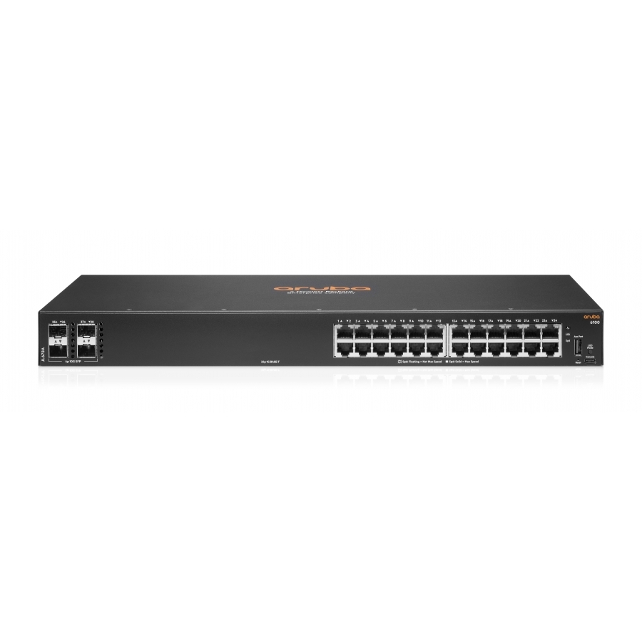 Switch HPE Aruba 6100 24G 4SFP Administrable Capa 2 - Imagen de 2