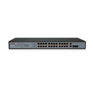 Switch POE / Provision Isr / POES-24370C+2COMBO / 24 Canales POE / 10/100MBPS / 2G /Total POE 370W.