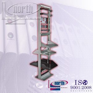 Rack North System 45 U.r. 2 Postes 19 Pulgadas Aluminio Ligero Negro Liso