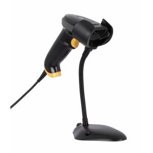 Lector Codigo De Barras Techzone TZBESC4, Negro, Bidireccional, Usb, 1D, 2D, Alcance 16 Cm, 100 Lecturas Por Segundo, Base Ajustable Y Removible