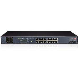 Switch POE / Provision Isr / POES-16250GCL+2SFP /16 Puertos 10/100/1000 Mbps / 2 Sfp Uplink Ports / All Ports Act As Both Downlink/Uplink / 250 Vatios (Promedio: 15,6 W Max .: 30 W Por Canal)