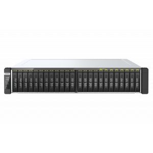 Nas Qnap TDS-H2489FU-4314-256G / All-Flash/ Fuente Redundante/ 24 Bahias SSD 2,5/Rack 2U/ Ocho Nucleos 3.4 GHZ/256GB DDR4 Rdimm/4 Pto 2,5 Gbe/2 Pto SFP28 25GBE/ USB 3.2 X4 /Hotswap/ Sin Discos