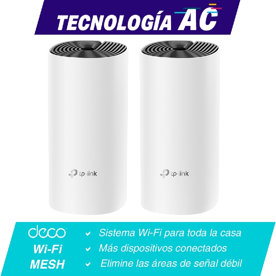 Router | TP-LINK | Deco M4(2-PACK) | WIFI Mesh | Dual Band | AC1200 | Hasta 100 Dispositivos - Imagen de 2