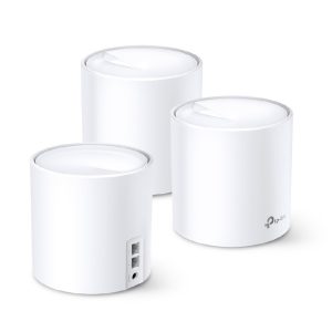 Router | TP-LINK | Deco X20(3-PACK) AX1800 | Sistema En Malla | WIFI 6 | Para El Hogar Dual-Band 802.11AX/AC/A/B/G/N 2 RJ45 Gigabit 4 Antenas Internas 560M2 Beamforming Seguridad WPA3