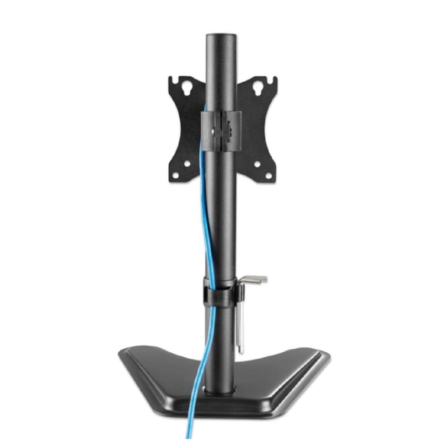 Soporte Monitor Manhattan ,462037, De Escritorio, 17 A 27 Con Un Peso De Hasta 7KG, Inclinacion /- 10 , Giro De /- 45 ,Rotacion De /- 90 , Altura Ajustable