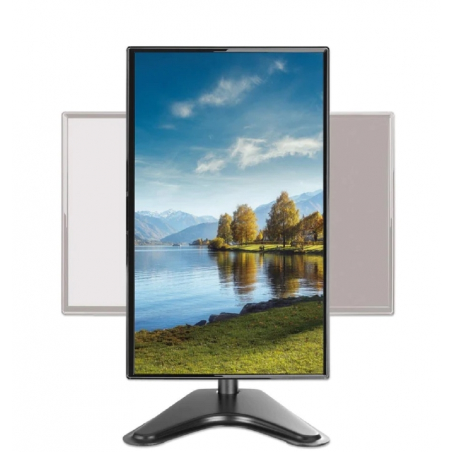 Soporte Monitor Manhattan ,462037, De Escritorio, 17 A 27 Con Un Peso De Hasta 7KG, Inclinacion /- 10 , Giro De /- 45 ,Rotacion De /- 90 , Altura Ajustable - Imagen de 2