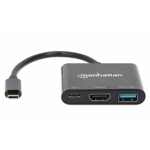 Docking Usb,Manhattan,130622,-C 3 Ptos, Hdmi, Usb-C PD/USBV3.2