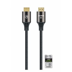 Cable Hdmi,Manhattan,355940, 2.1 Textil M-M 2.0M, 8K@60HZ