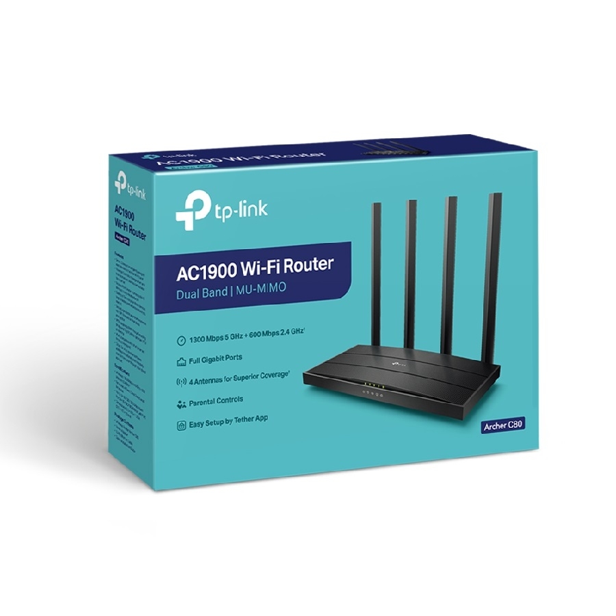 Router |Tp-Link | Archer C80 | Inalambrico | AC1900 Banda Dual 2.4GHZ A 600MBPS Y 5GHZ A 1300MBPS | Modo Router Y Access Point | Sustituye A Archer C7 - Imagen de 3