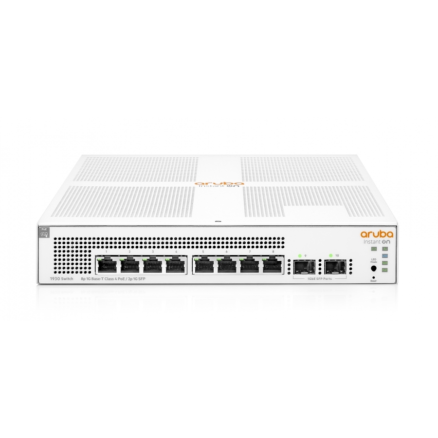 Switch HPE Aruba JL681A Instant On 1930 8G POE Clase 4 2 Sfp 124 W Administrable Capa 2 Smart Managed