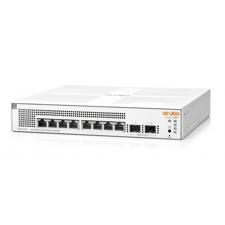 Switch HPE Aruba JL681A Instant On 1930 8G POE Clase 4 2 Sfp 124 W Administrable Capa 2 Smart Managed - Imagen de 3