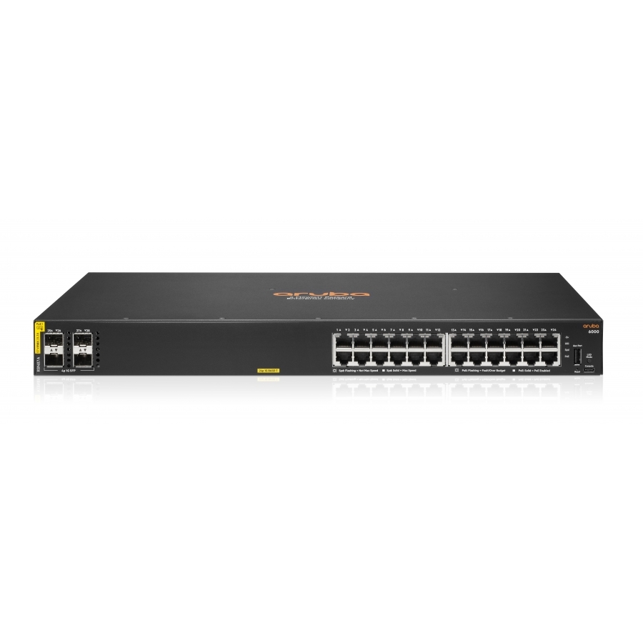 Switch HPE Aruba R8N87A 6000 24G POE CL4 370 Watts Y 4SFP Administrable Capa 2