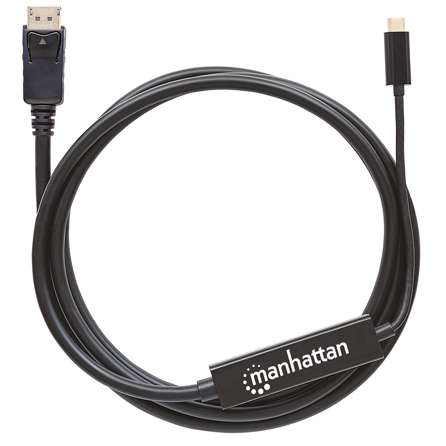 Cable Usb,Manhattan,152464,-C A Displayport M 2.0M 4K60HZ, Negro - Imagen de 3