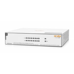 Switch HPE Aruba R8R46A Instant On 1430 Con 8 Puertos POE Clase 4 RJ45 10/100/1000 Mbps No Administrable