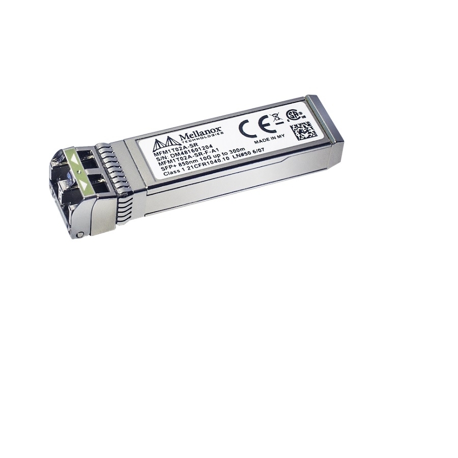 Transciver Qnap TRX-10GSFP-SR-MLX / Mellanox MFM1T02A-SR / Sfp+ / Modulo Óptico 10G Base-sr / Multimodo 300 Metros