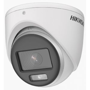 Camara Turret Turbohd 2 Megapixeles Hikvision DS-2CE70DF0T-MF Imagen A Color 24/7 / Lente 2.8 Mm / Metal / Luz Blanca 20 Mts / Exterior IP67 / Tvi-Ahd-Cvi-Cvbs / Dwdr