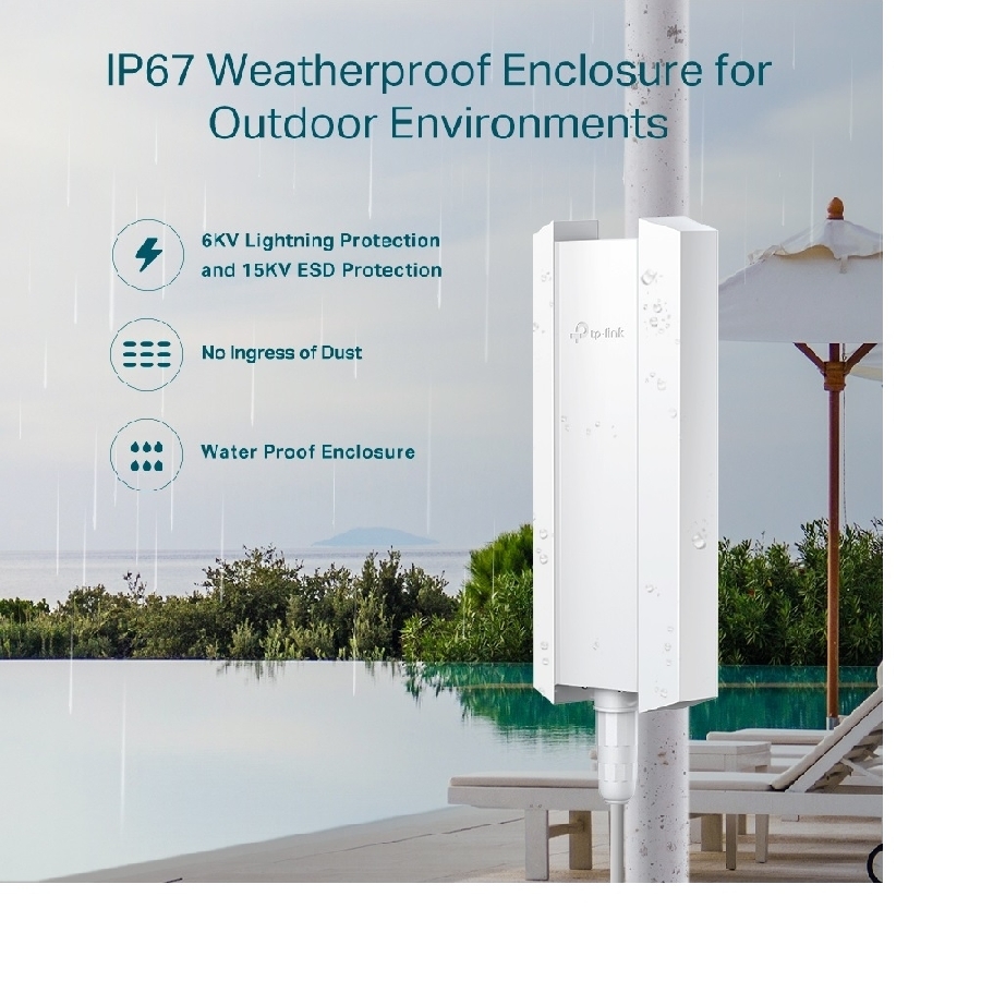Access Point TP-LINK EAP650-OUTDOOR Omada AX3000 Indoor/Outdoor Wi-Fi 6 - Imagen de 4