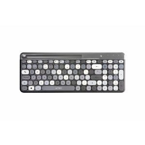 Kit Acteck Creator Chic MK470 / Teclado Y Mouse / Inalambrico / Receptor USB / Español / Ranura Para Dispositivos / Multifuncion / 110 Teclas / Optico / 1600 Dpi / Negro Con Gris / Ac-935180