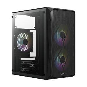 Gabinete Acteck Doom GI630 / Micro Torre / Micro Atx, Mini Itx / Fuente 500W / Ventilador Rgb / Panel Acrilico, Metal / Negro / Ac-935739
