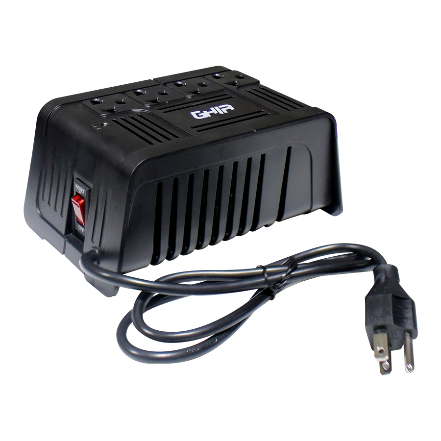 Regulador De Voltaje Ghia 1000VA / 400W 4 Contactos. - Imagen de 2