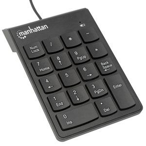 Teclado,Manhattan,176354, Numerico USB Negro