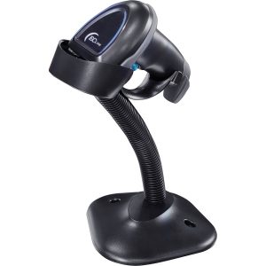 Lector De Codigo De Barras Ec Line Ec-Cd-8380, Negro, Ccd Optico, Usb, 1D, 200 Lecturas Por Segundo, Largo Alcance, Incluye Base