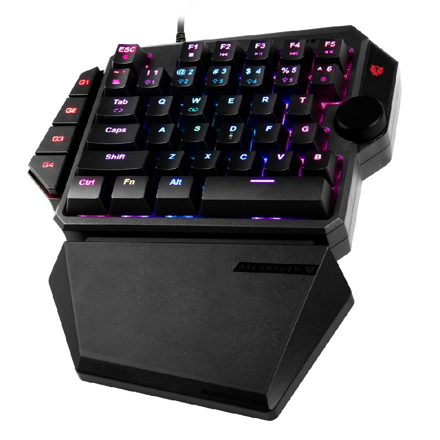 Teclado Gamer Balam Rush Dominate GK540 / Alambrico USB / Iluminacion Rgb / Multimedia / Mecanico A Una Mano / Español / 39 Teclas / Negro / Br-932721