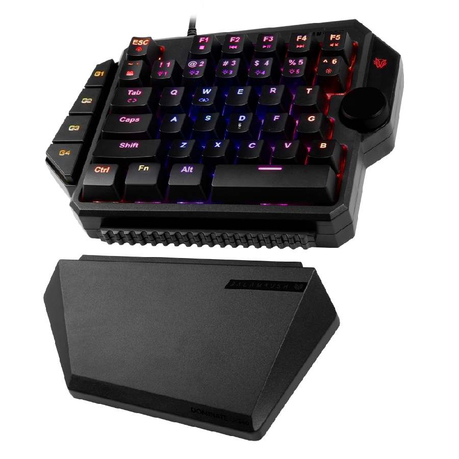 Teclado Gamer Balam Rush Dominate GK540 / Alambrico USB / Iluminacion Rgb / Multimedia / Mecanico A Una Mano / Español / 39 Teclas / Negro / Br-932721 - Imagen de 2