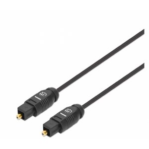 Cable Audio,Manhattan,356084, Toslink S/Pdif M-M 3.0M Negro